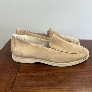 Paul Green‎ soft Italian Suede Loafers tan NEW 8